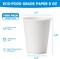 1000-pack of 8 oz disposable paper coffee cups, perfect for use at parties, home, or the office. Ideal for small beverages like coffee, tea, or juice.